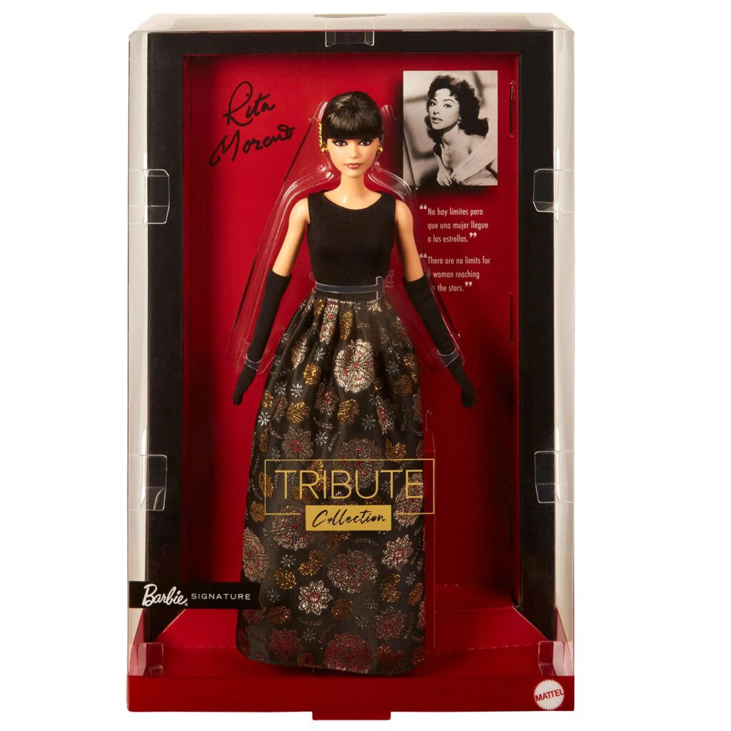 USA9351. NUEVA YORK (NY, EEUU), 19/11/2024.- Fotografía sin fecha cedida por Mattel donde se muestra una caja de la edición especial de la serie Barbie Tribute Collection que rinde homenaje a la actriz puertorriqueña Rita Moreno. La legendaria actriz puertorriqueña Rita Moreno recibirá un regalo muy especial por su 93 cumpleaños el 11 de diciembre: será inmortalizada en una muñeca Barbie con sus rasgos, para celebrar así sus cuatro décadas de carrera en que ha ganado innumerables premios, entre ellos un Globo de Oro, un Oscar, un Emmy, un Tony, y un Grammy. EFE/Mattel /SOLO USO EDITORIAL /NO VENTAS /SOLO DISPONIBLE PARA ILUSTRAR LA NOTICIA QUE ACOMPAÑA /CRÉDITO OBLIGATORIO
