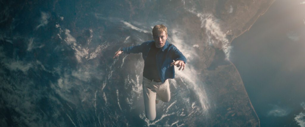 Joseph Quinn as Johnny Storm/Human Torch in 20th Century Studios/Marvel Studios' FANTASTIC FOUR: FIRST STEPS. Photo courtesy of 20th Century Studios/Marvel Studios. © 2025 20th Century Studios / © and ™ 2025 MARVEL.
