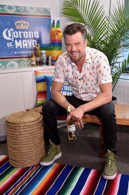Josh Duhamel and Corona #LIMEDROP Cinco de Mayo Kick Off at One Times Square on May 4, 2017 in New York City.