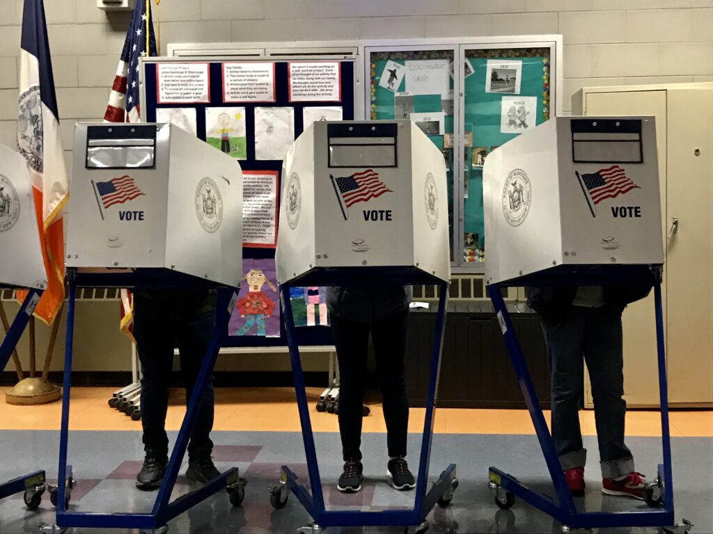 Los votantes no llegaron en gran número a las urnas. 