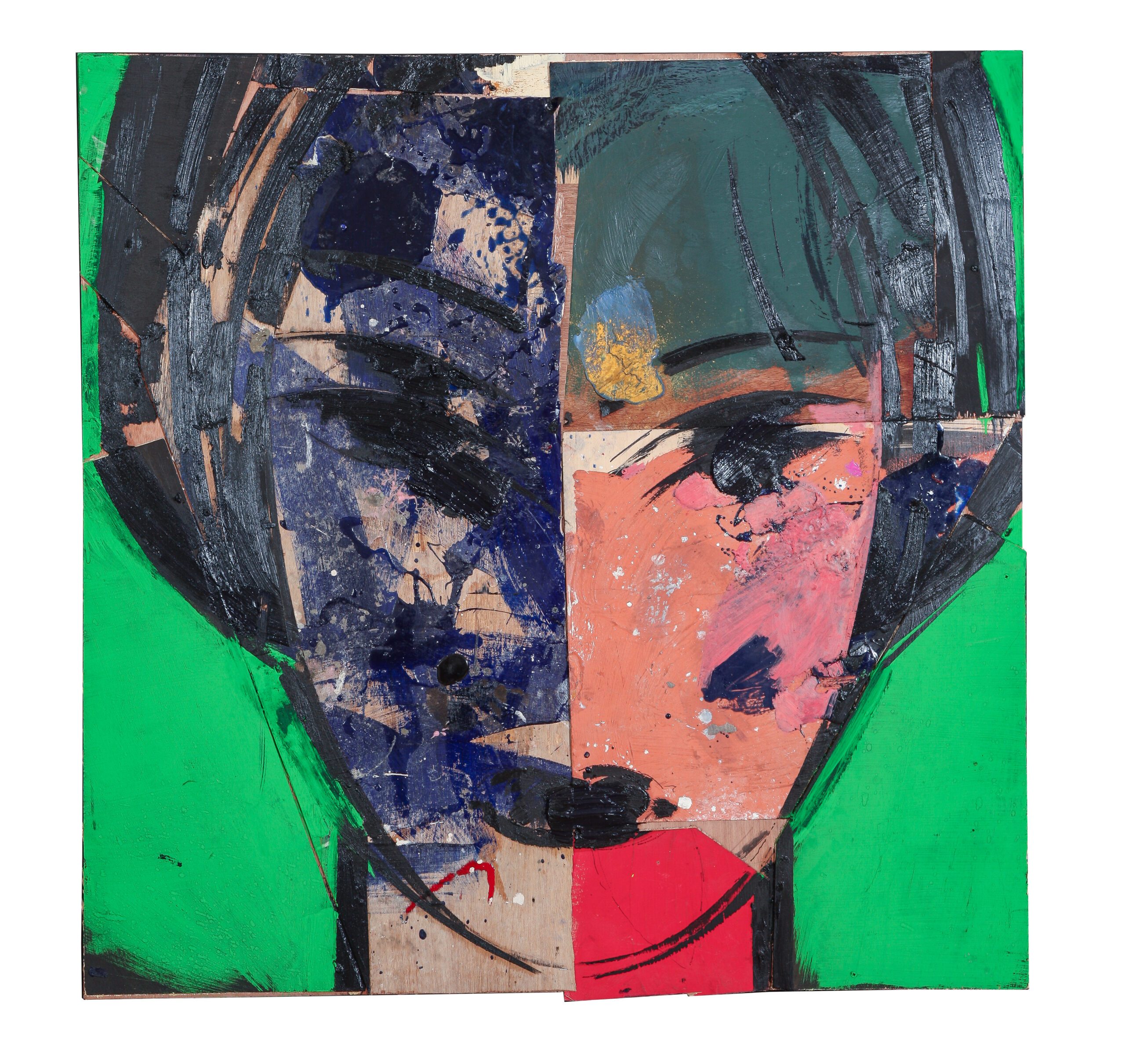 Retrato con Fondo Verde, 2020