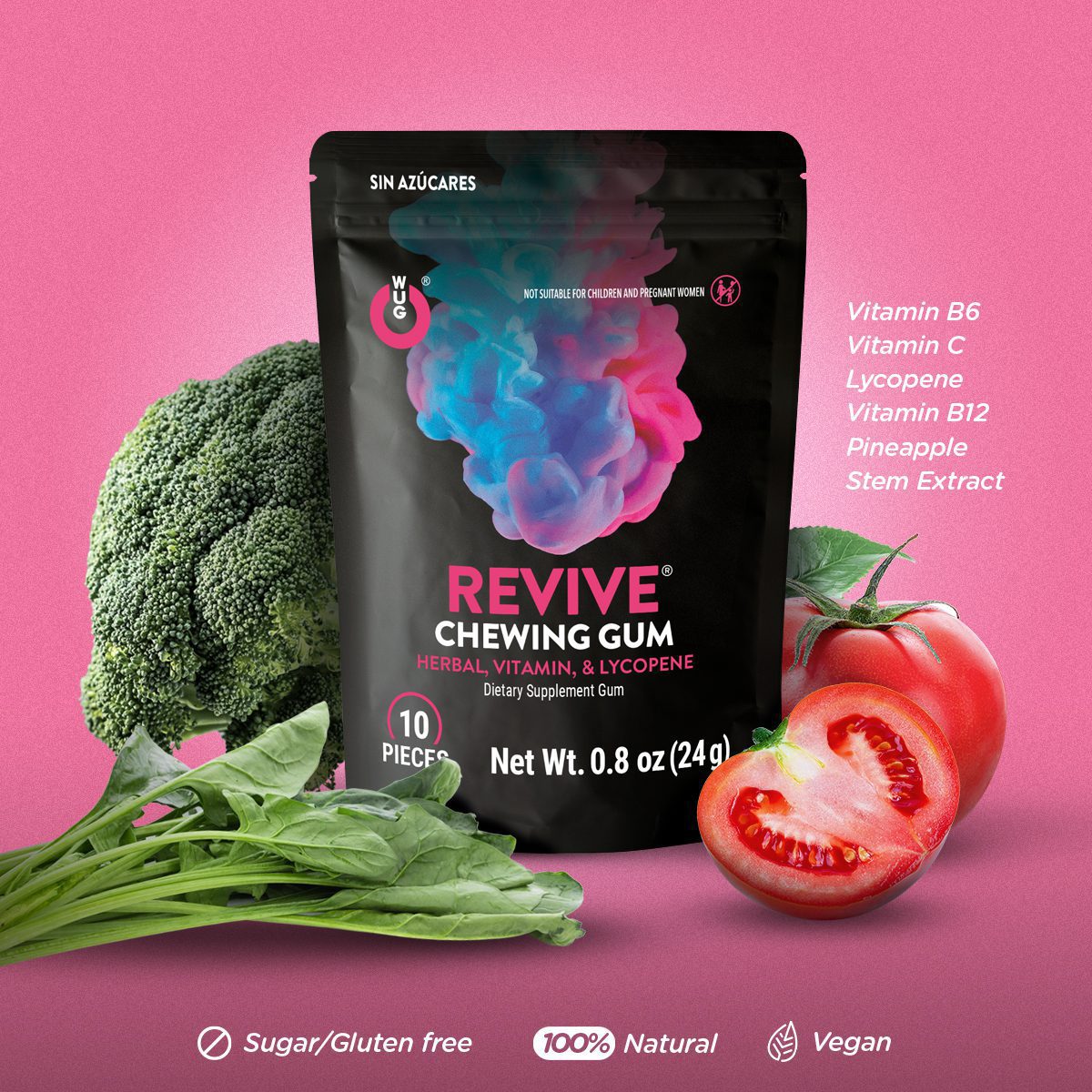 Chicle Revive: alivia los efectos de la resaca.