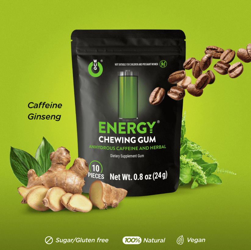 Chicle Energy: aporta un "boost" de energía en tan solo 5 minutos.