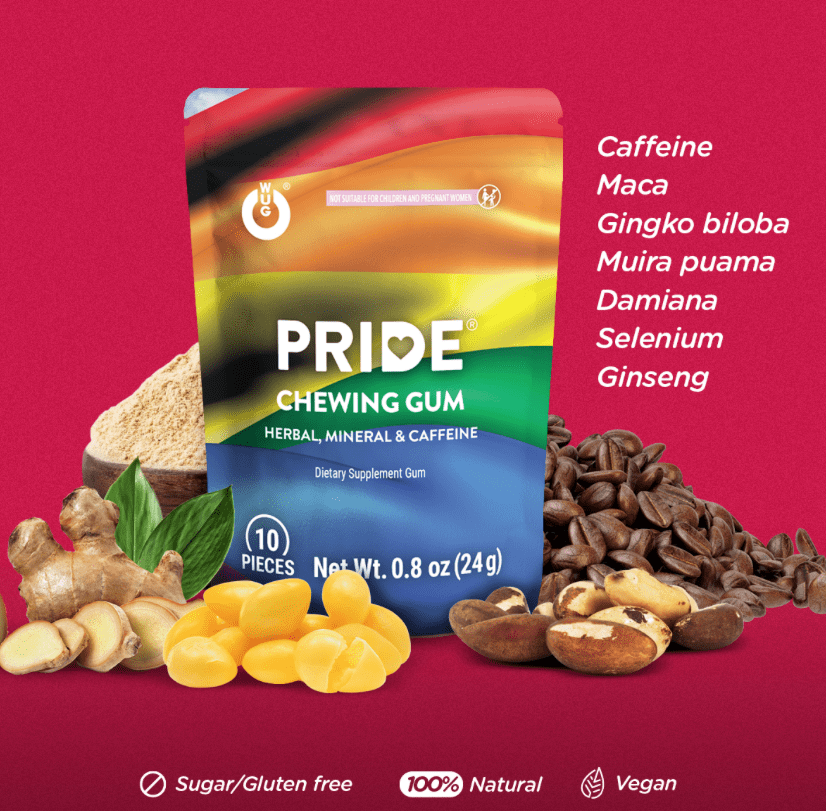 Chicle CLIMAX/ Pride: potencia el deseo sexual.