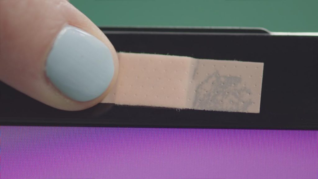 Webcam-covered-with-bandage