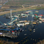 Abandonado Six Flags Nueva Orleans después del Katrina.