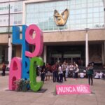 Antimonumento 49 ABC instalado frente al IMSS en Ciudad de México el 5 de junio de 2017, en memoria de las víctimas del incendio de la Guardería ABC.